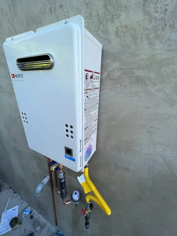 Tankless water heater installation for Birchwood Terrace homes
