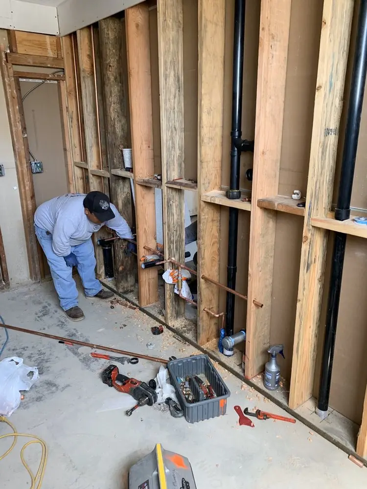 Commercial rough-in plumbing for Gas Line Repair in Birchwood Terrace